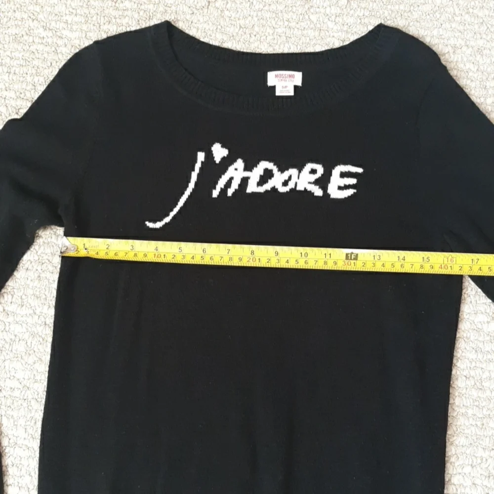 Mossimo Black J'ADORE Sweater Size Small - Picture 6 of 13